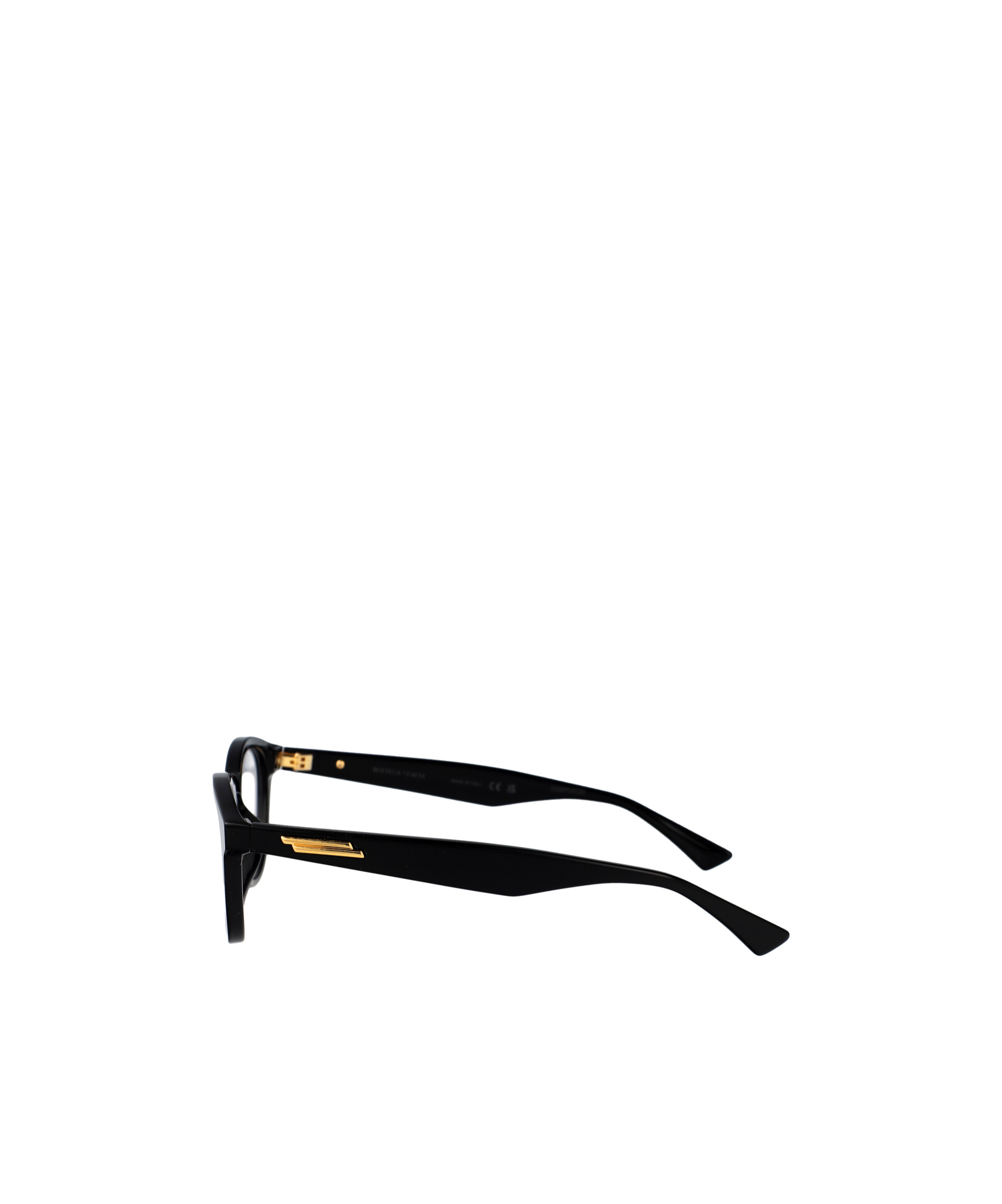 Bottega Veneta Eyewear Round Frame Glasses In Black