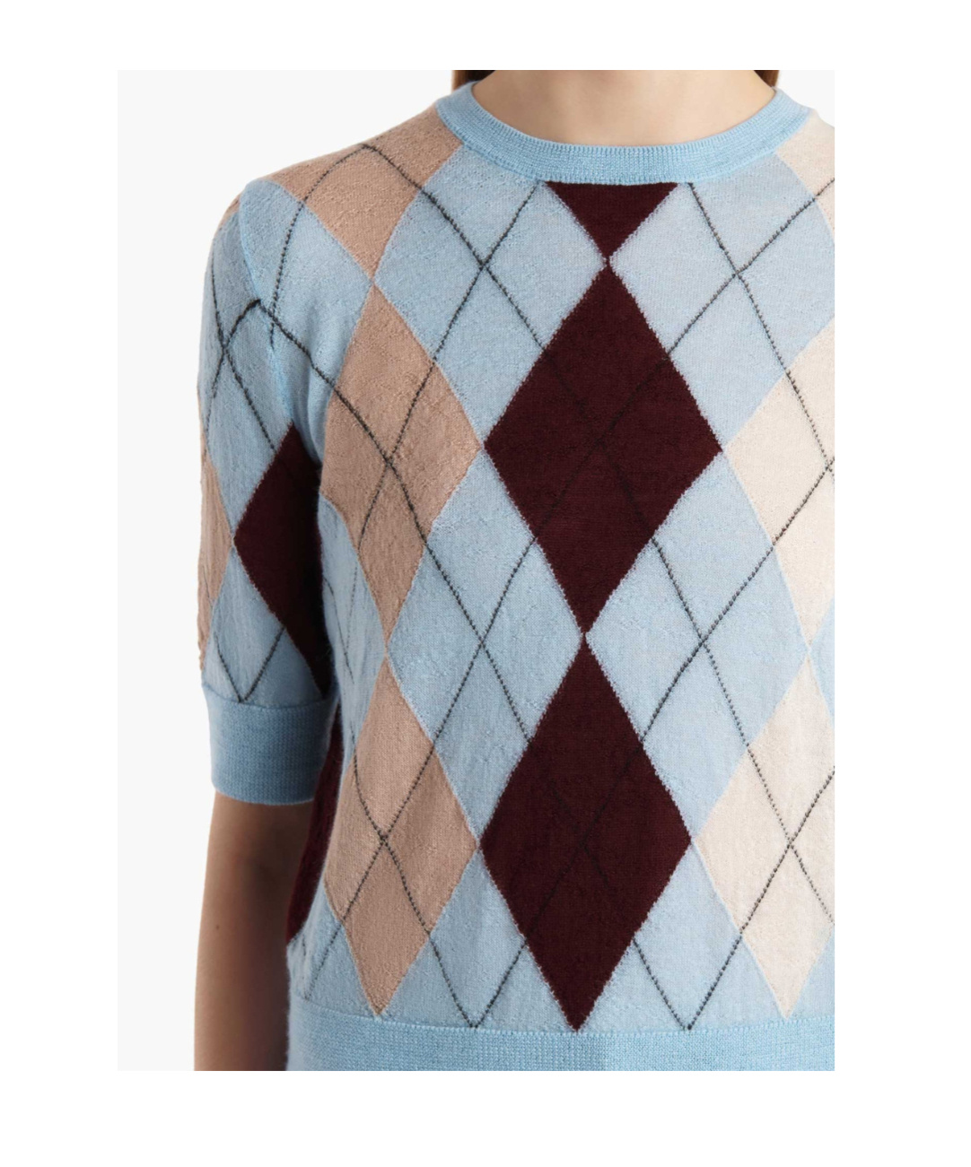 Khaite Anders Argyle Cashmere And Mohair-blend Sweater In Multi