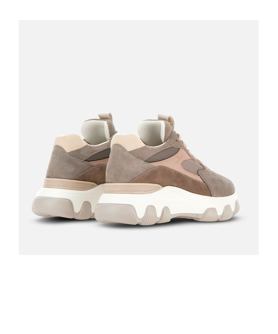 Hogan Hyperactive Lace-up Sneakers In Nude