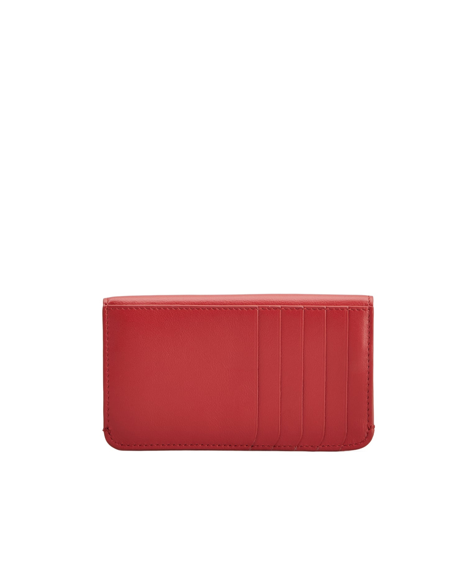 Roger Vivier Belle Vivier Credit Card Holder In Red