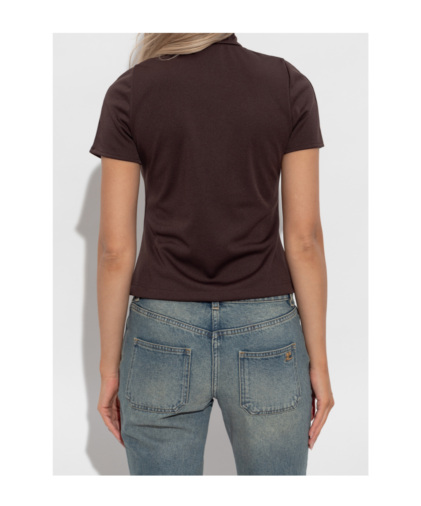Courrèges Logo Top In Brown