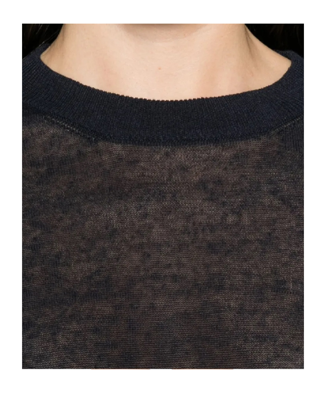 Brunello Cucinelli Long-sleeve Relaxed Fit Sweater With Pocket Detail In Blue