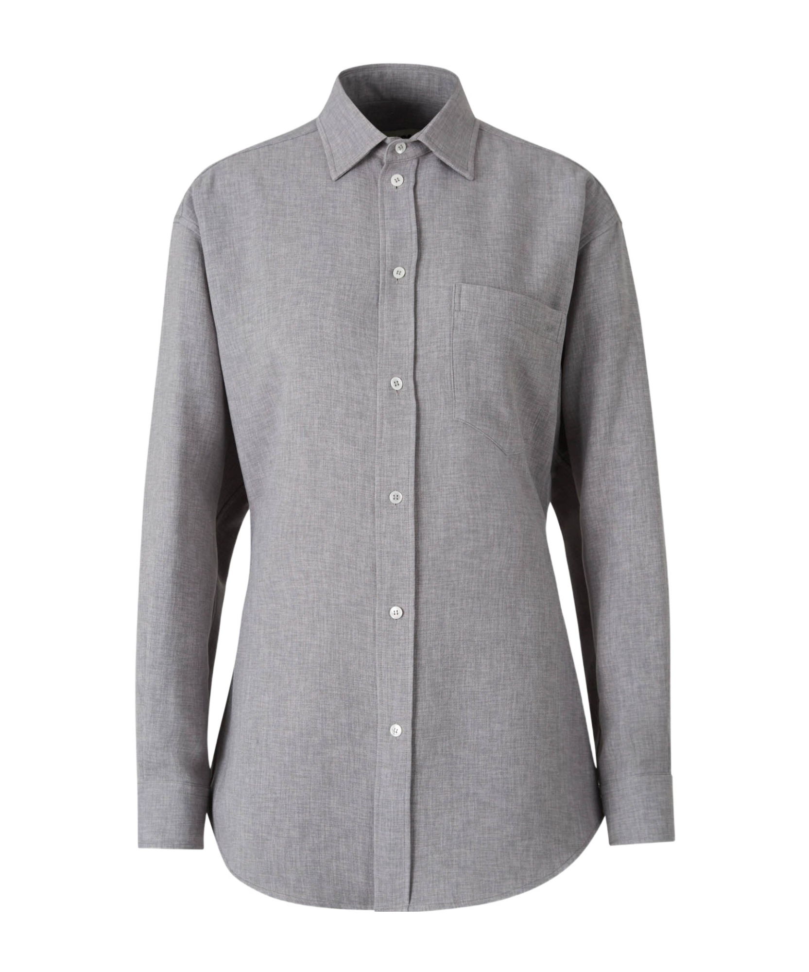 Darkpark 'anne' Shirt Chest Pocket Detail In Gray