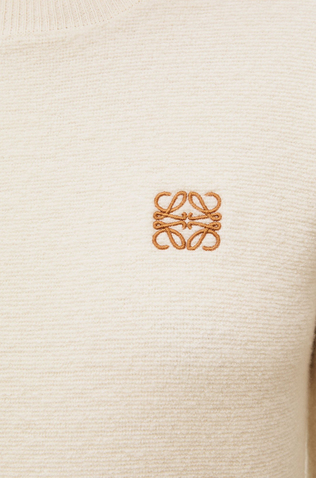Shop Loewe Anagram Sweater In Wool In White