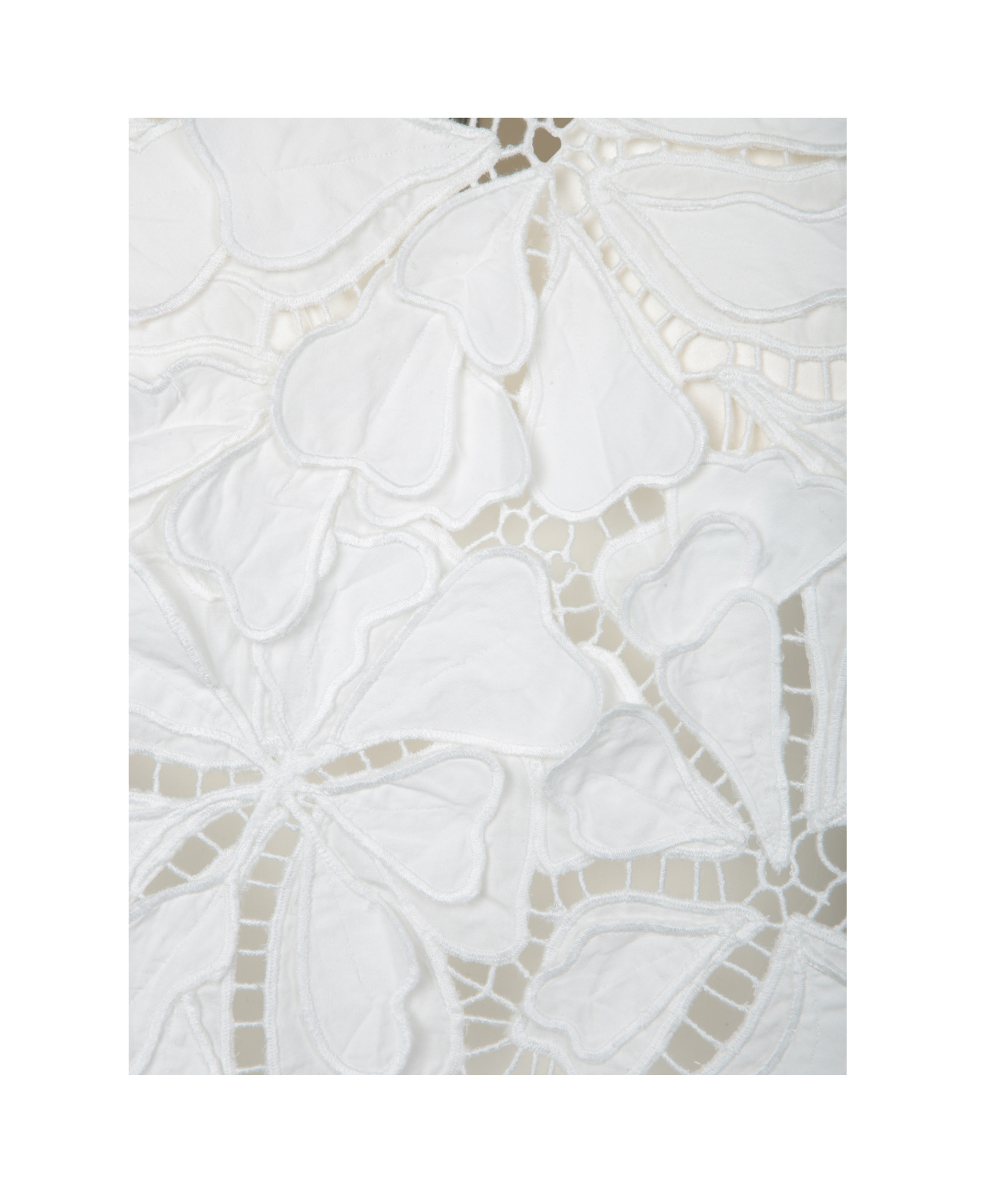 FORTE FORTE FLORAL-APPLIQUÉ BLOUSE