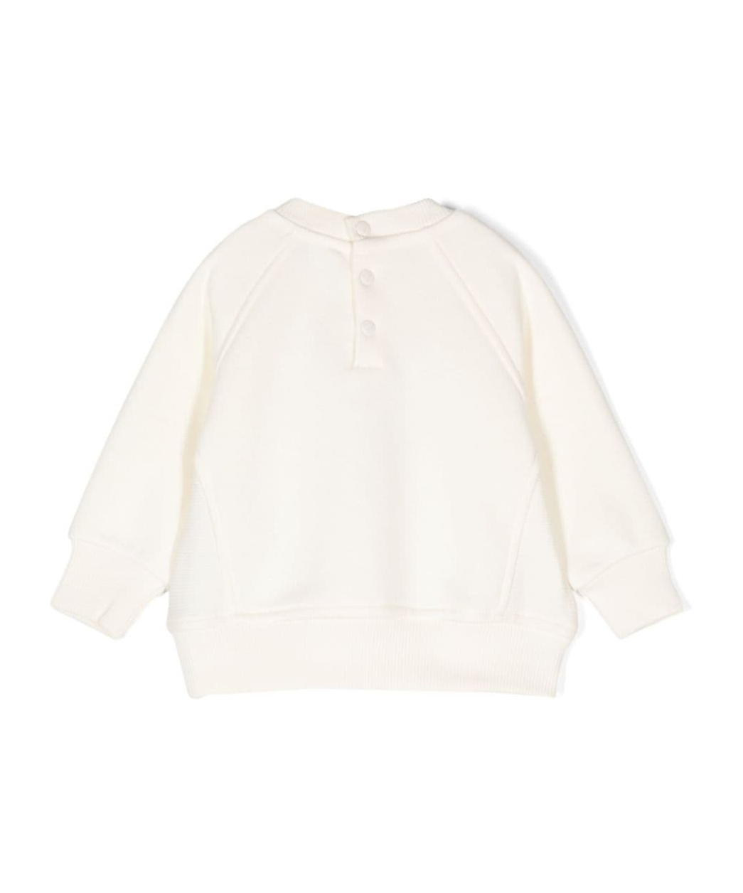Emporio Armani Logo-embroidered Jersey Sweatshirt In White