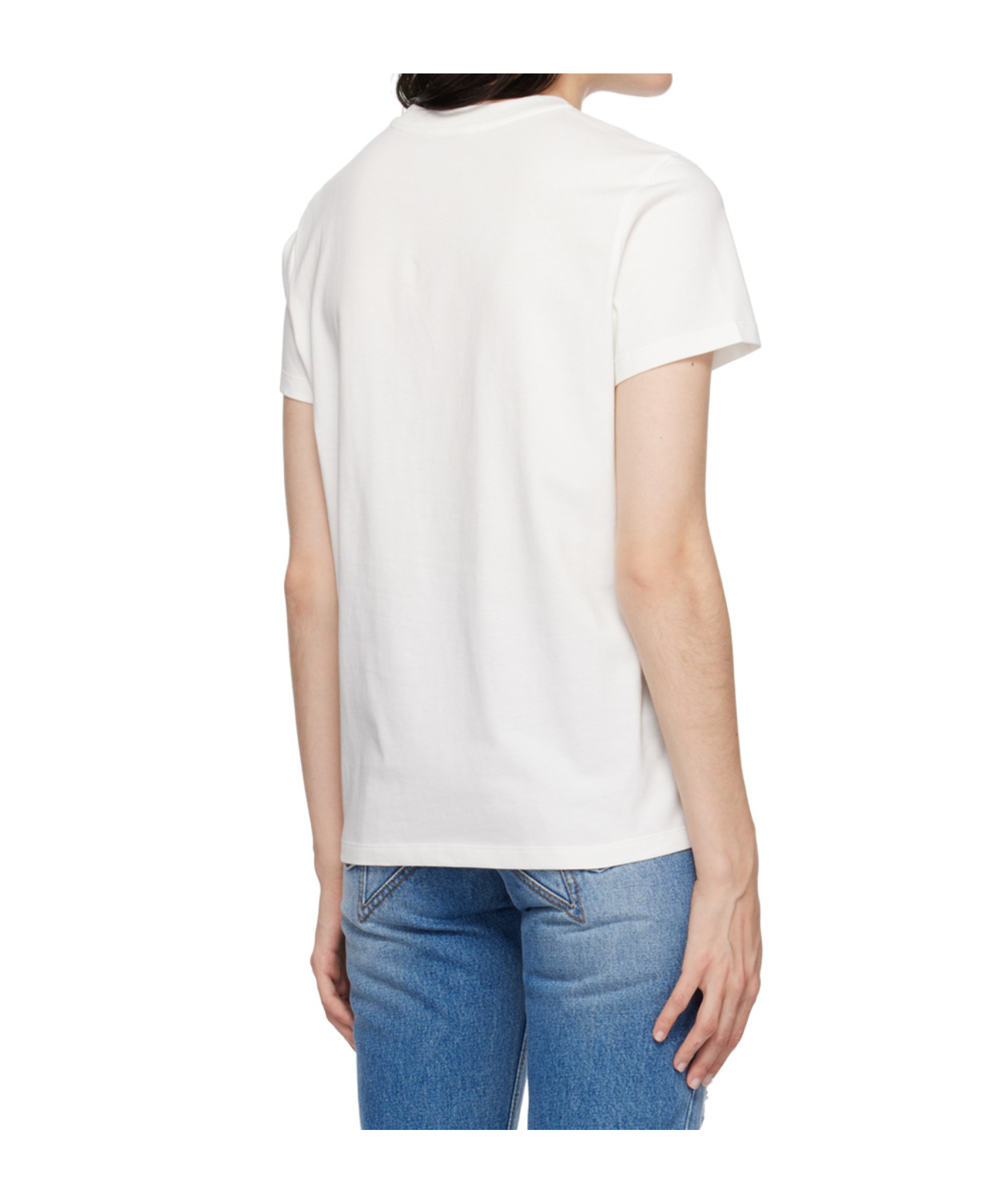 Moncler Regular Logo Patched T-shirt In White