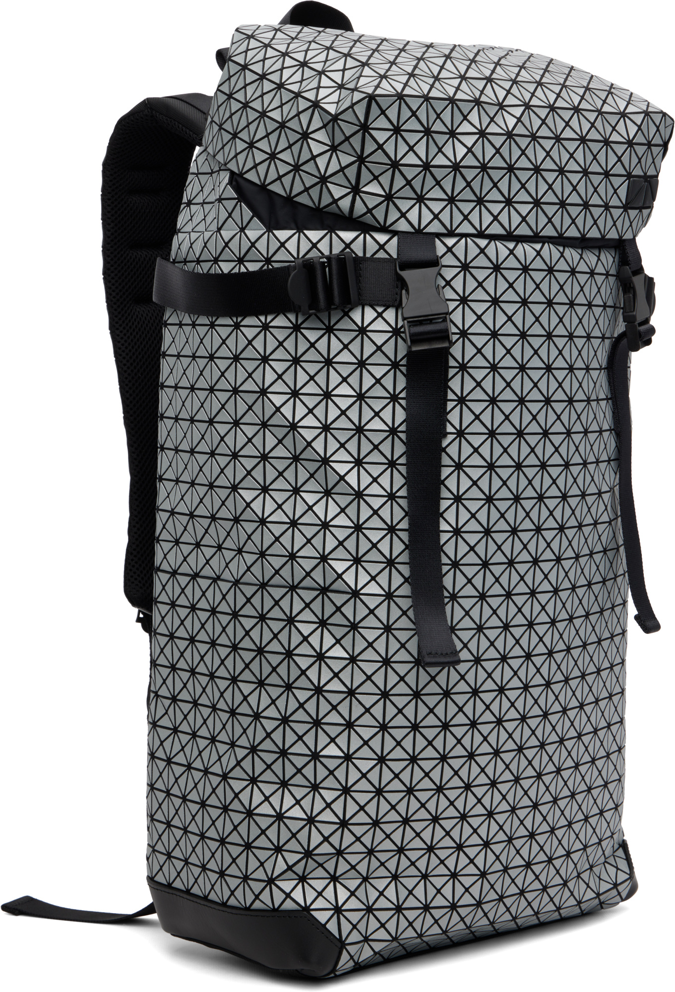 Bao Bao Issey Miyake Hiker Reflector Backpack In Silver