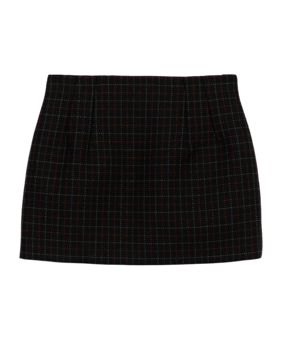 WARDROBE.NYC CHECKED MINI SKIRT