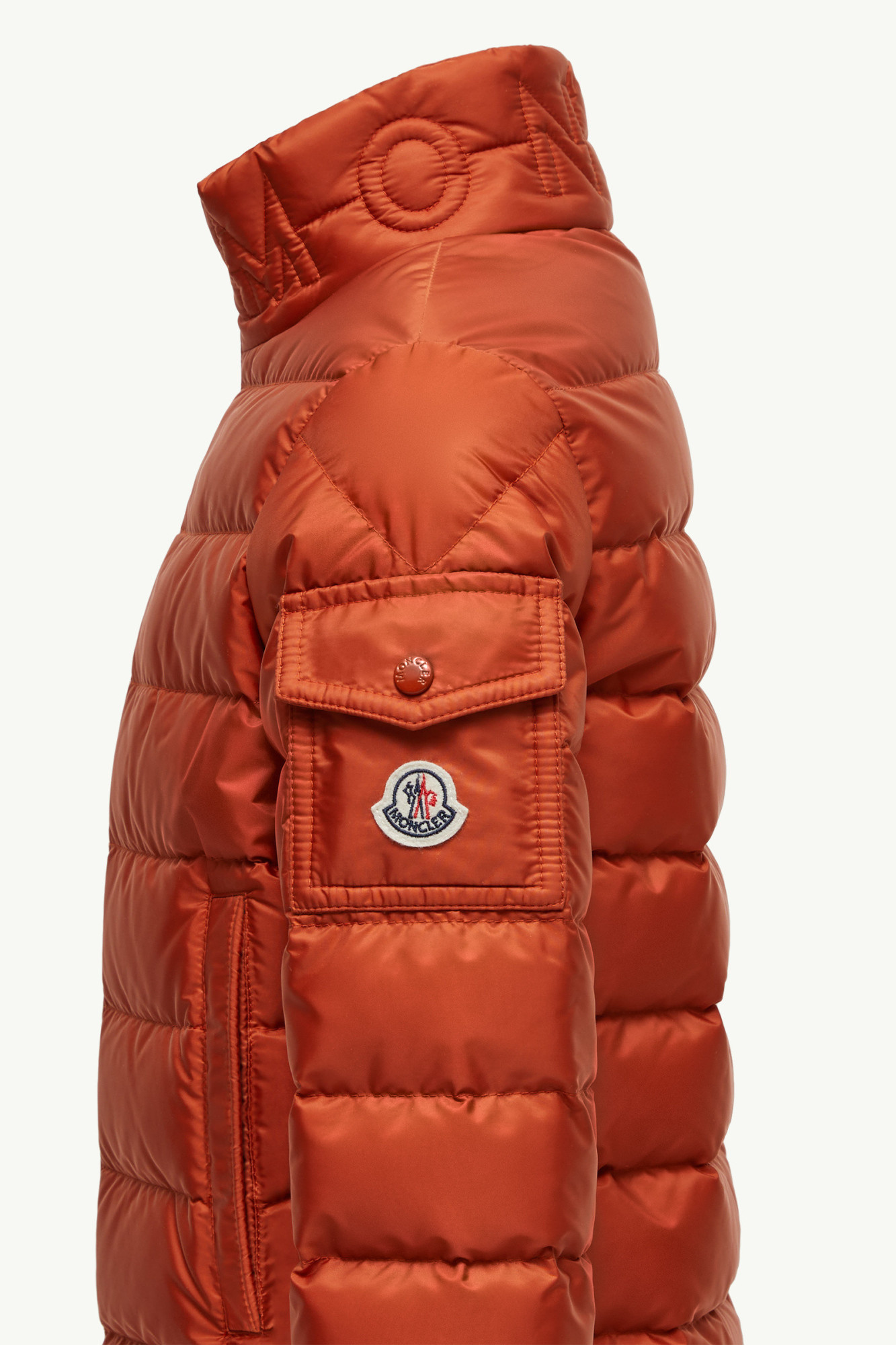 Moncler Areum Down Jacket In Orange
