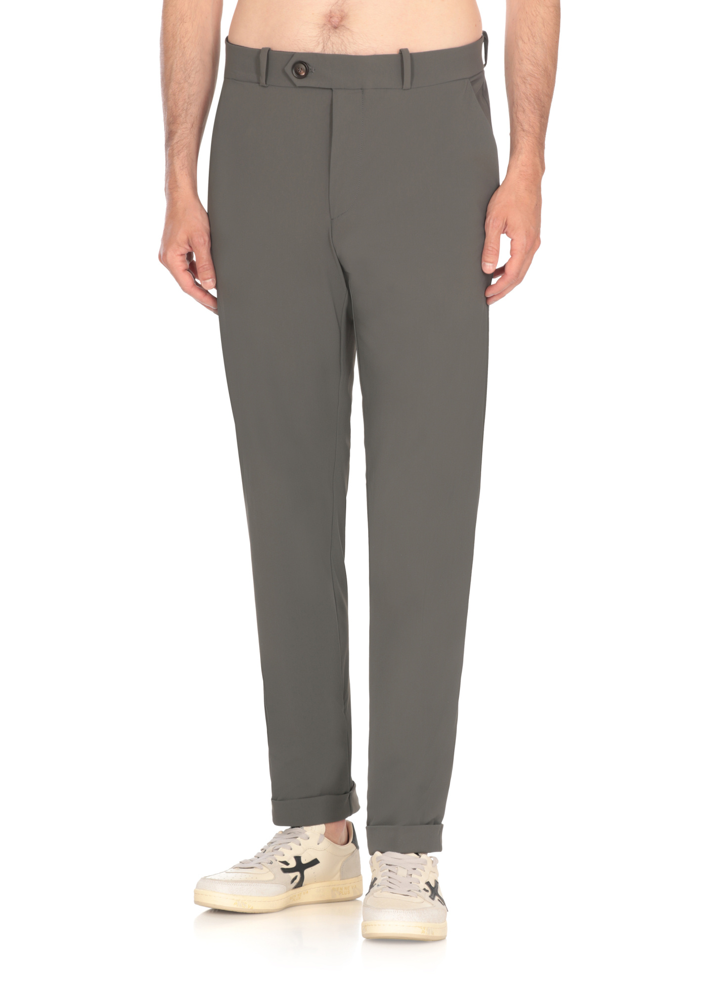 Rrd Roll-up Cuff Trousers In Gray