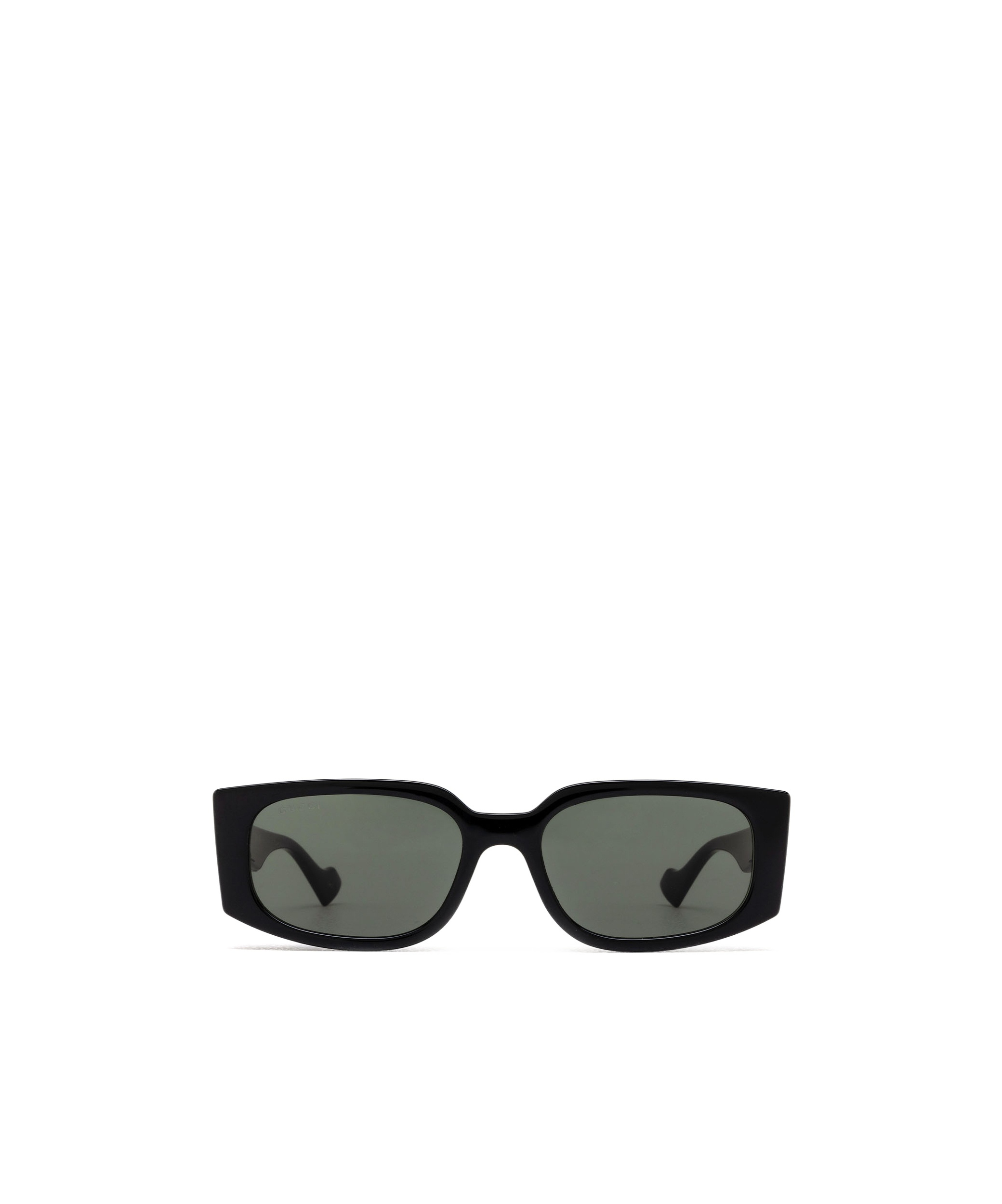 Gucci Double G Rectangle-frame Sunglasses In Gray