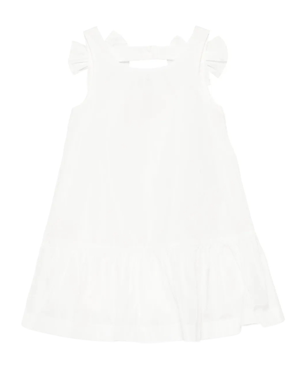 Simonetta Bow-detail Dress In White