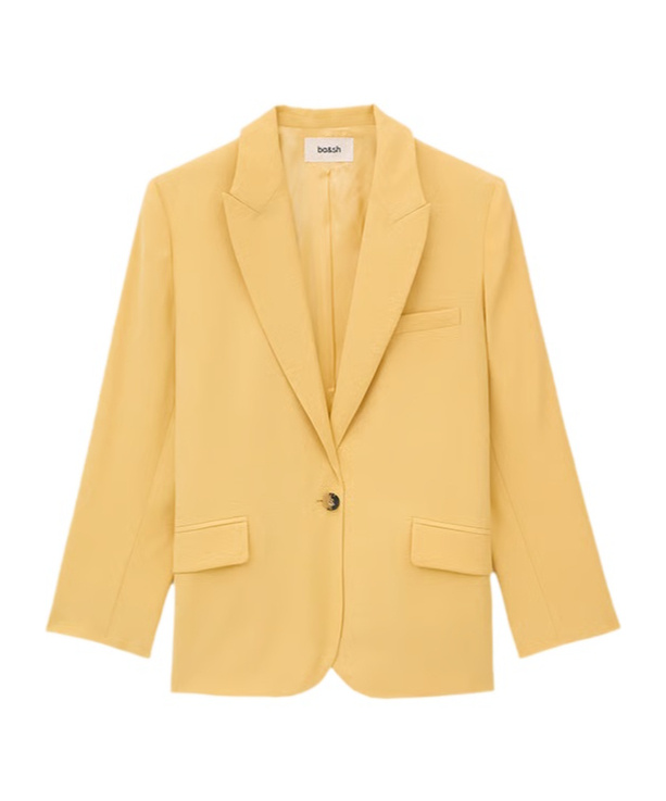 Bash Single Breasted Blazer In Yellow