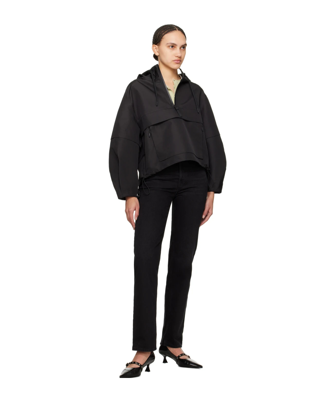 Mackage Demie Zippered Casual Jacket In Black