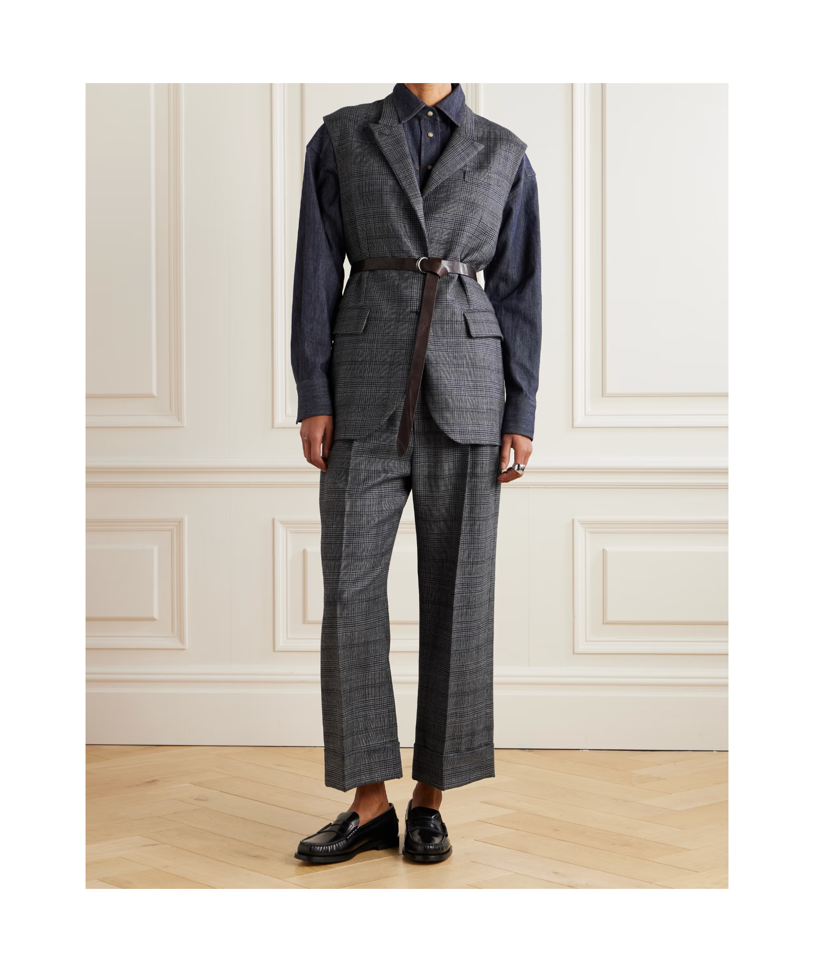 Brunello Cucinelli Sleeveless Vest In Gray