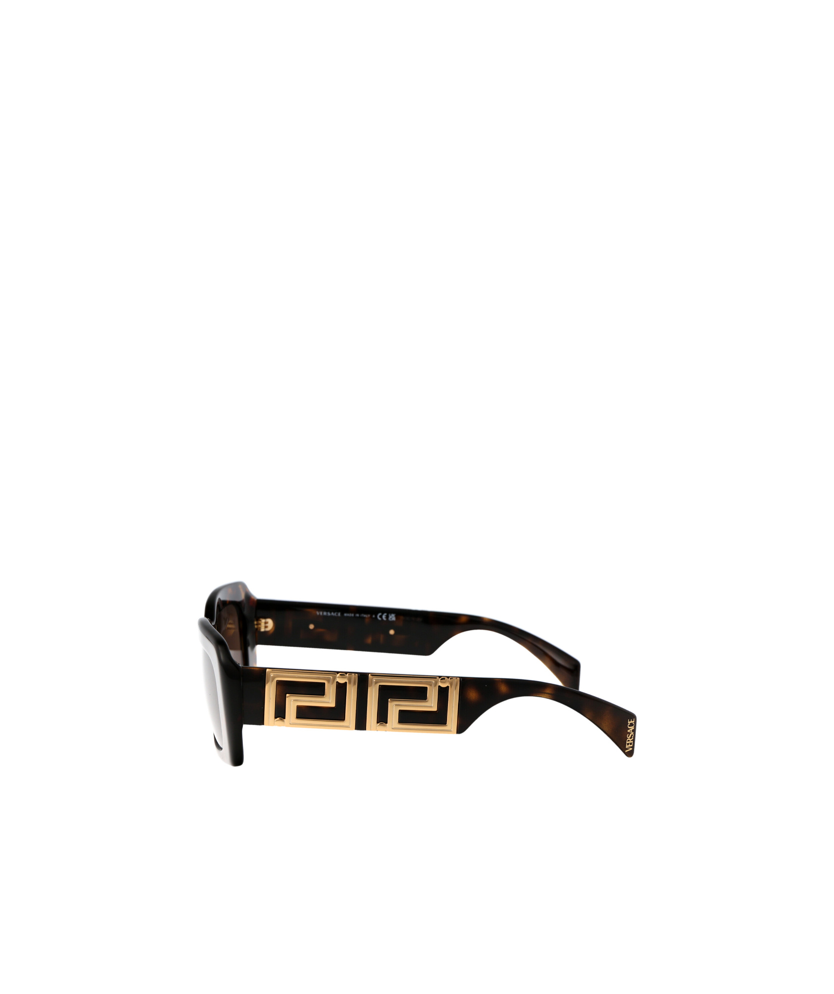 Versace Geometric Frame Sunglasses In Black