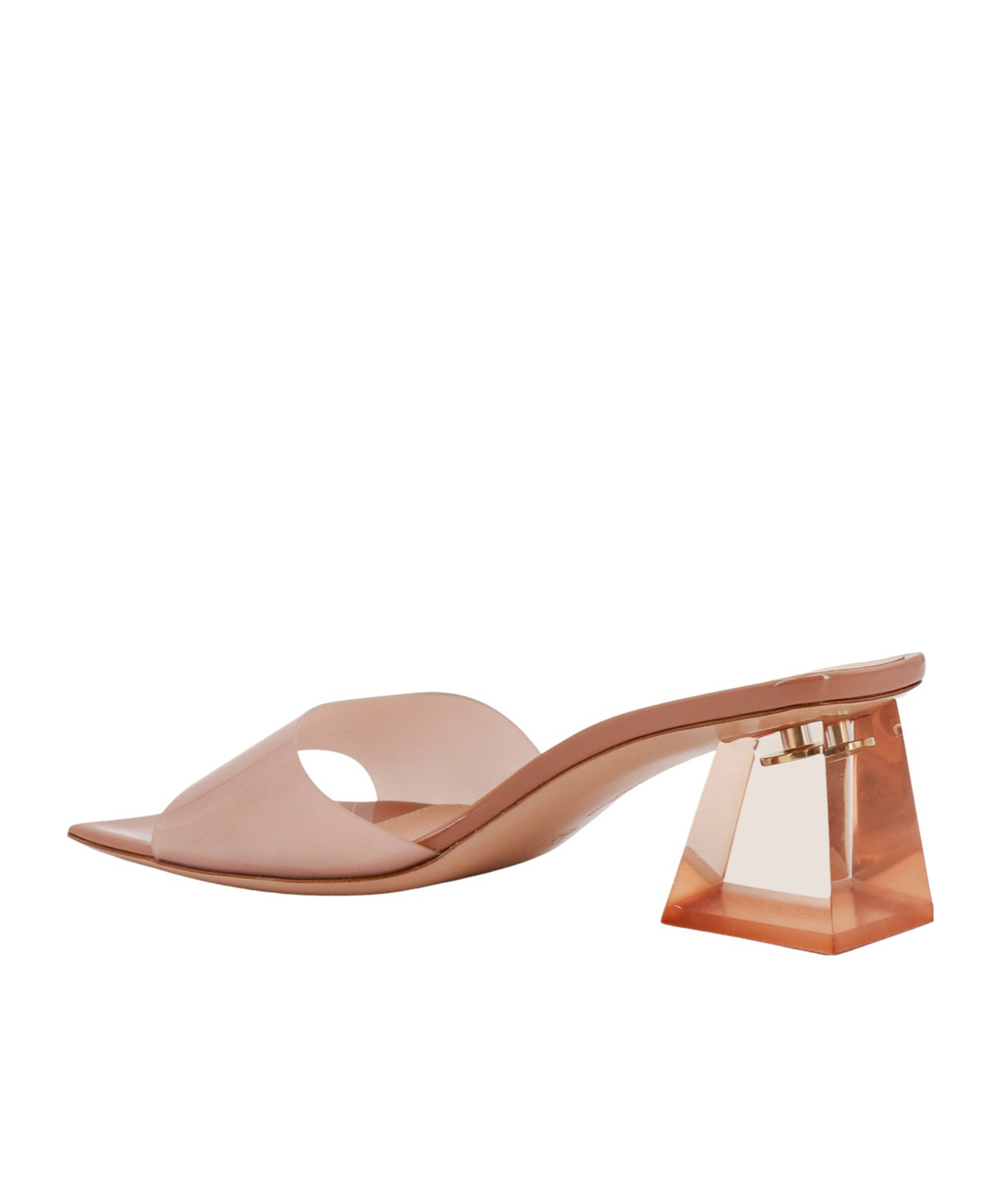 Gianvito Rossi 55mm Pvc Sandals In Nude