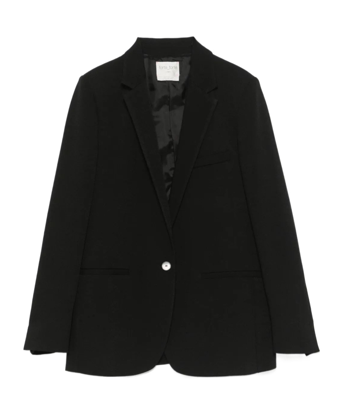 Forte Forte Single-breasted Blazer In Black