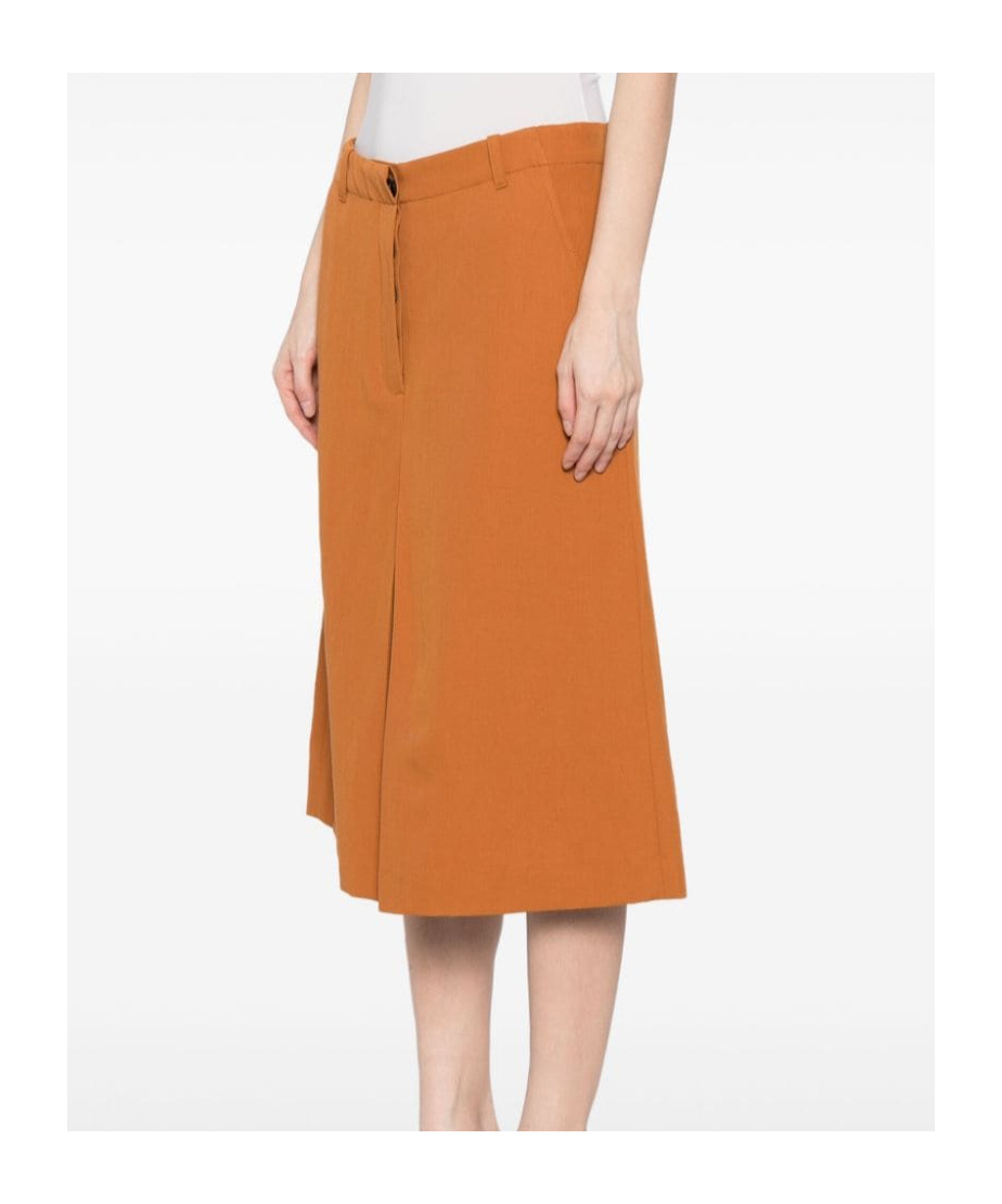 Dries Van Noten Belt-loop Culottes In Orange