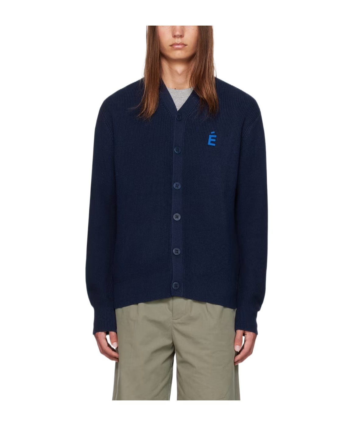 Etudes Studio Y-neck Long-sleeved Sweater In Black