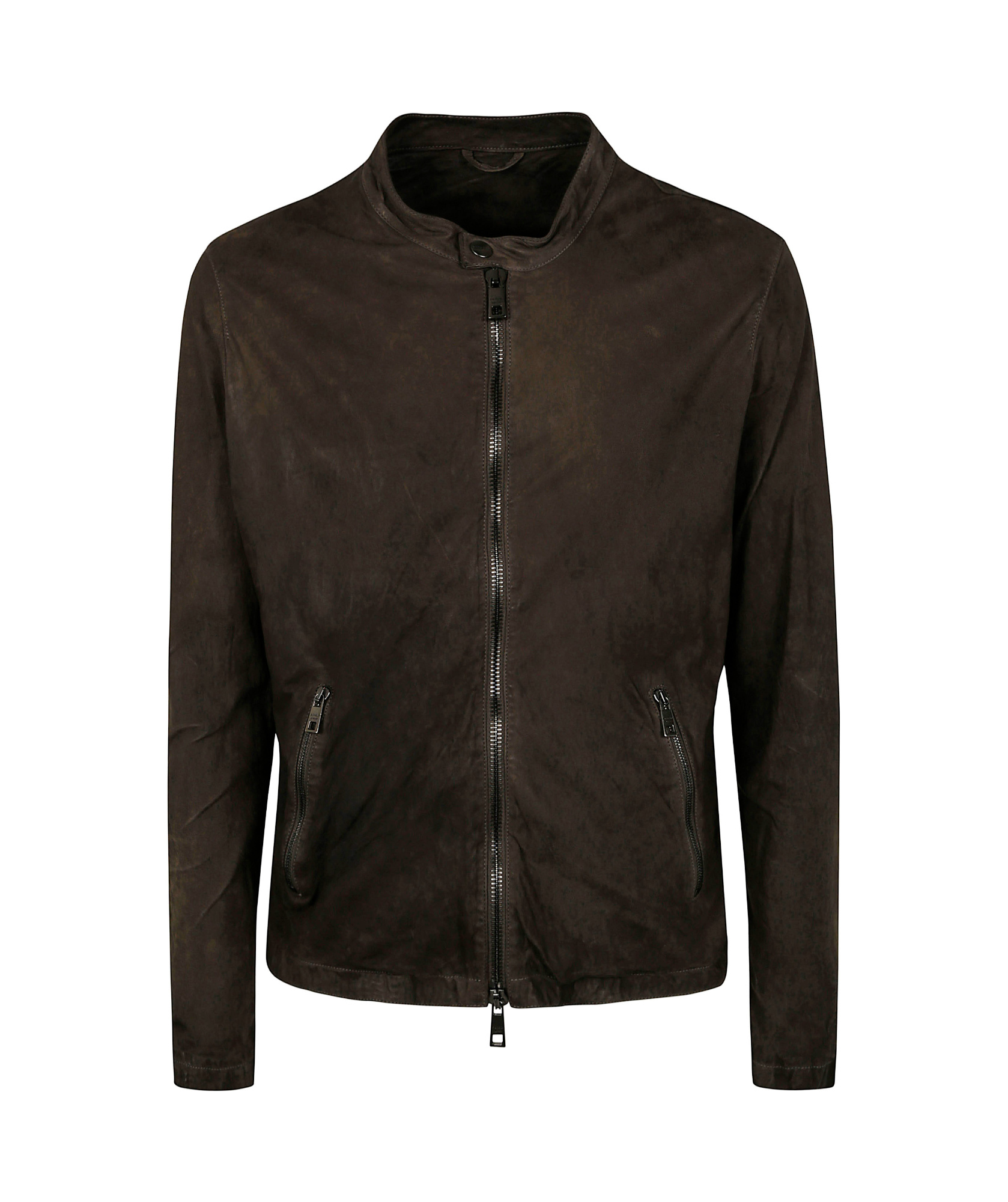 Giorgio Brato Veg Lamb Leather Biker Jacket Clothing In Black