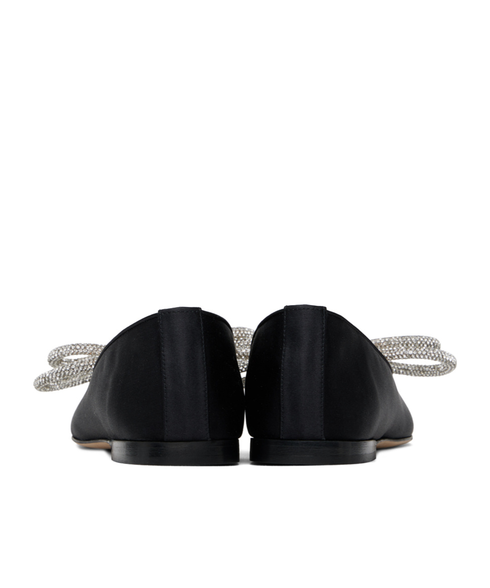 Mach&mach Double Bow 10 Ballet Shoes In Black