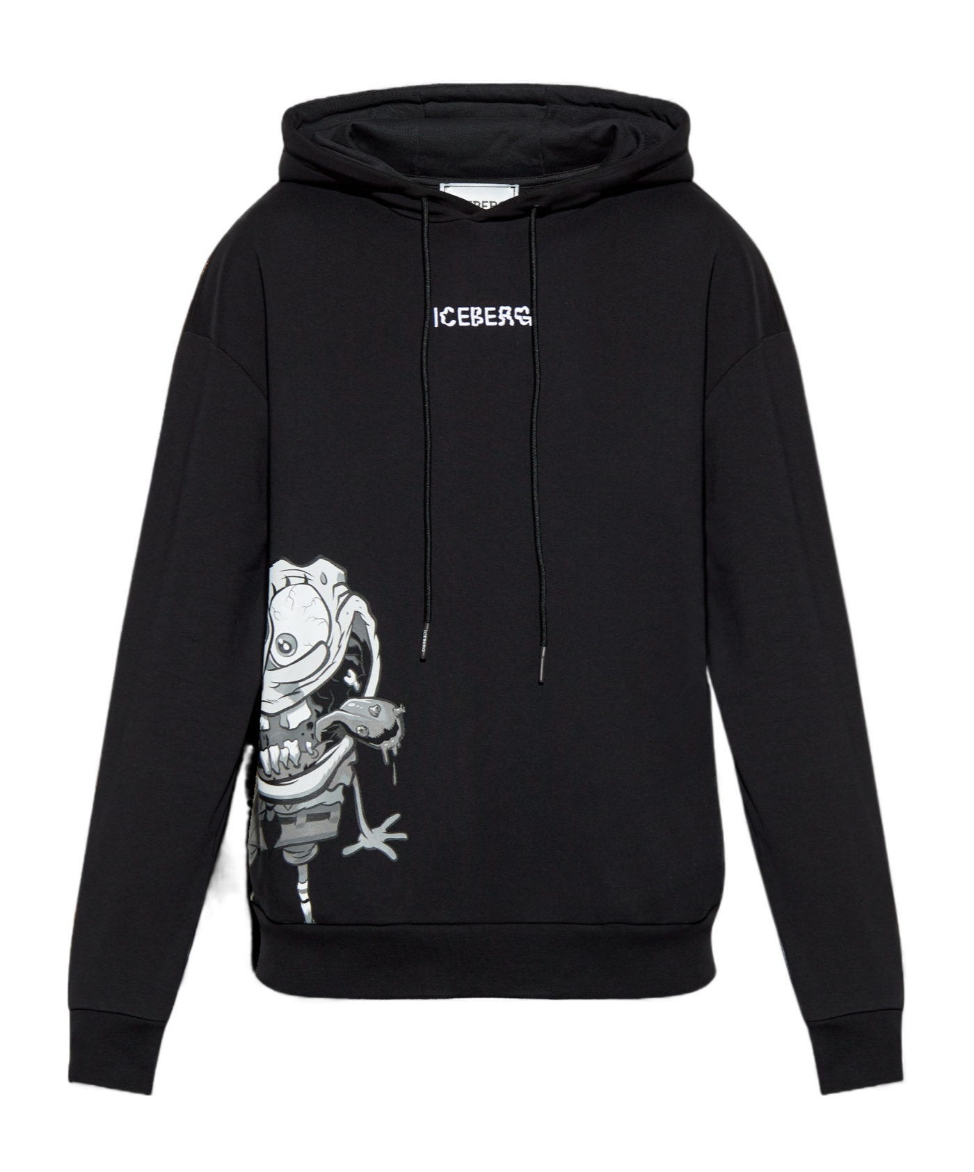 Iceberg Long-sleeved Sweater In Black