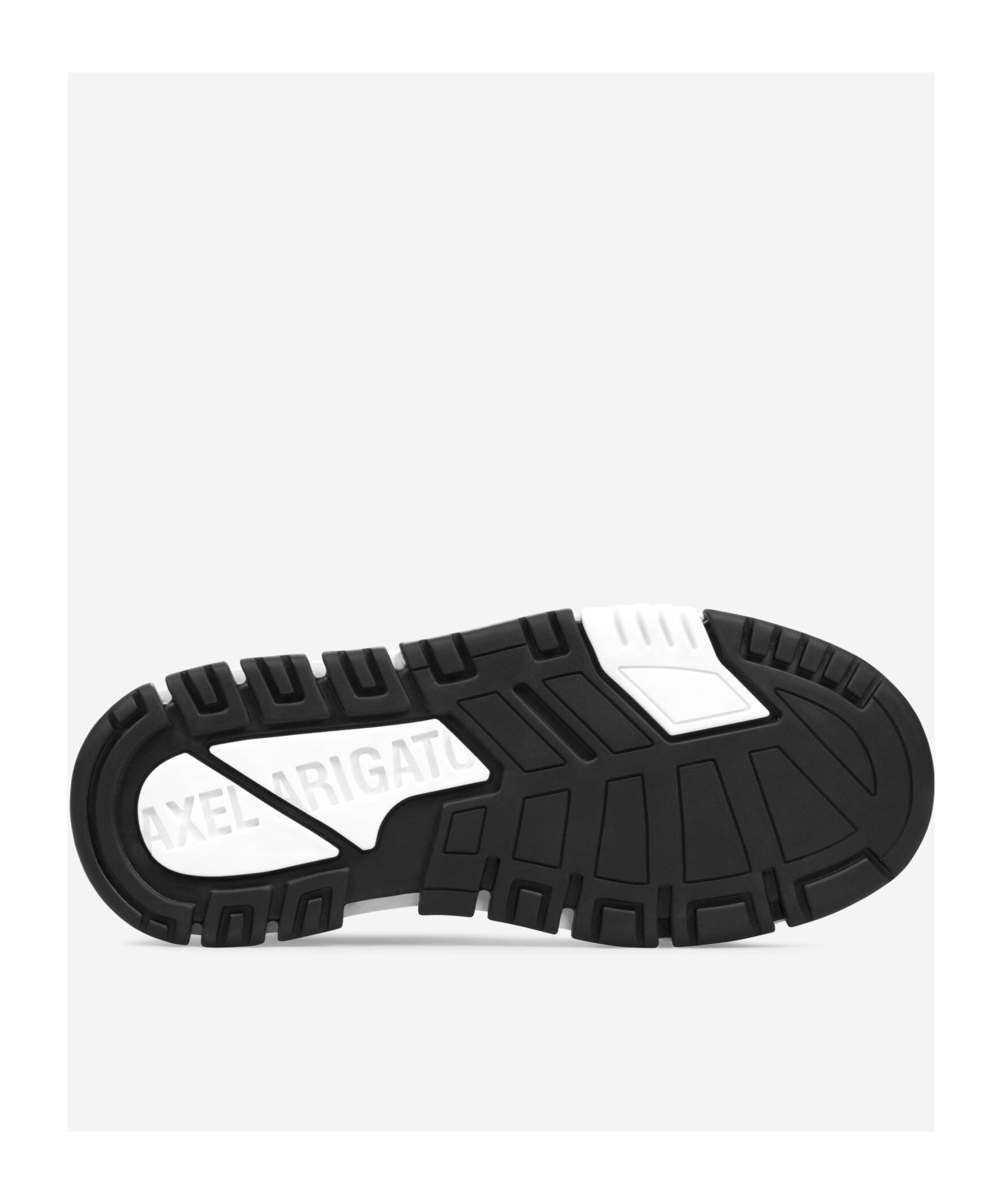 Axel Arigato 'area Lo' Black And White Low Top Sneakers With Laminated Leather In Leather Blend Woman In White