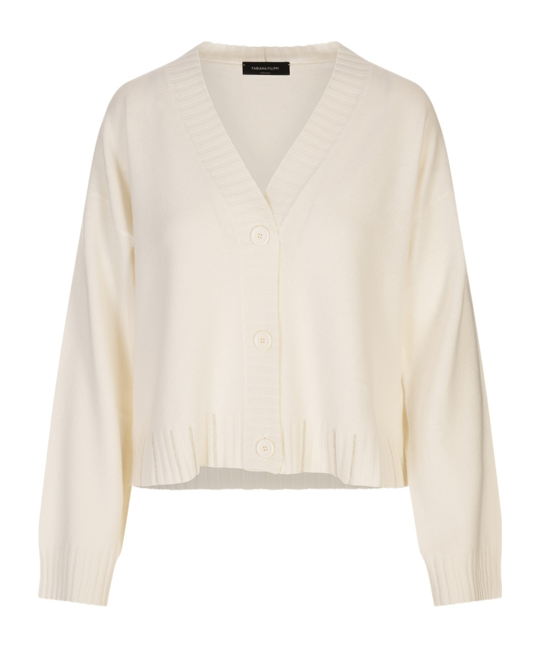 Fabiana Filippi Platinum Cardigan In Neutral