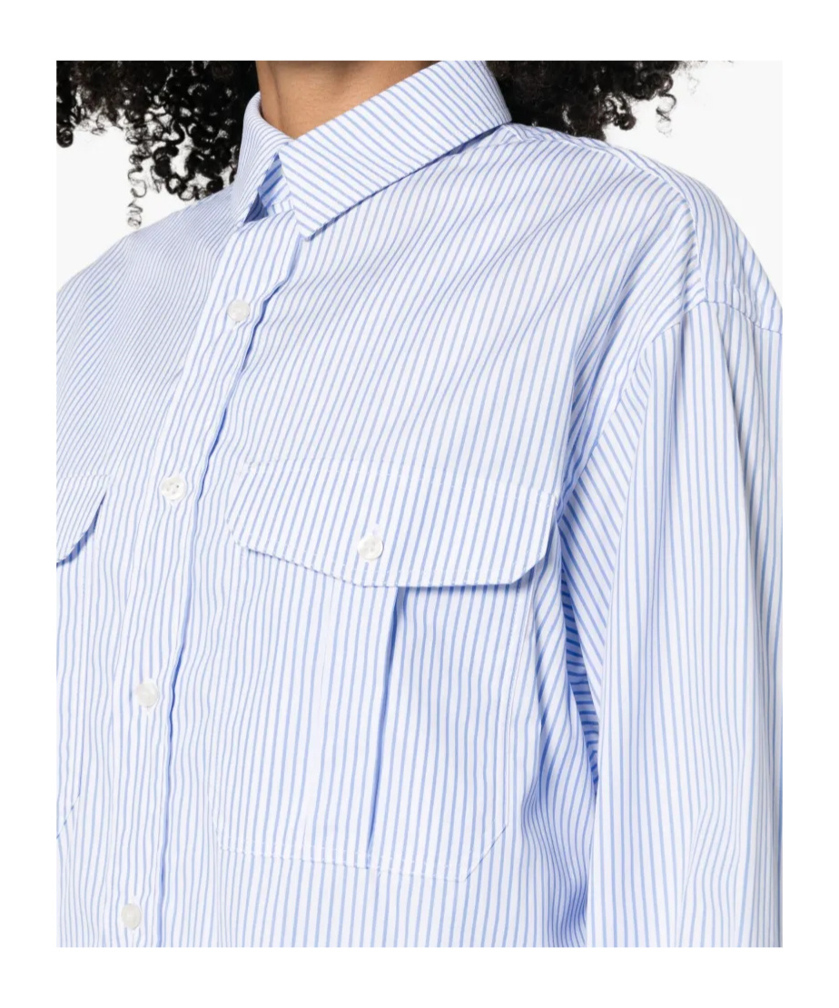 Wardrobe.nyc Striped Shirt Dress