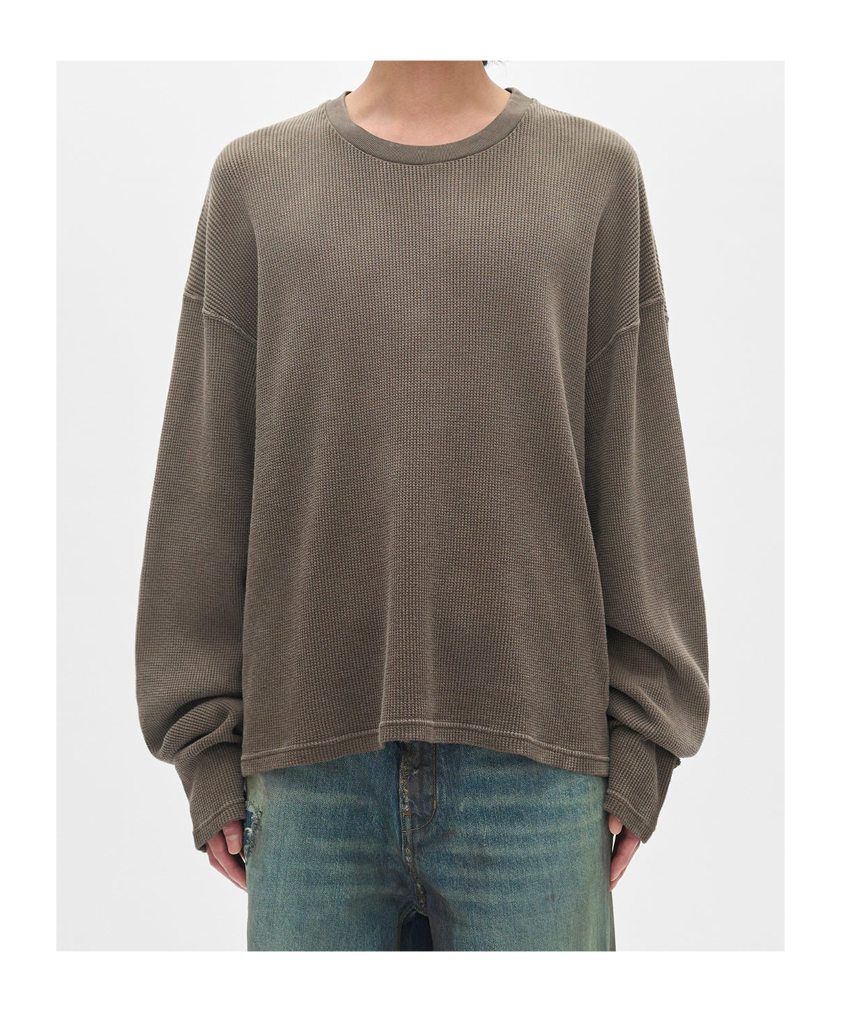 Ann Demeulemeester Emil Long-sleeved T-shirt In Brown