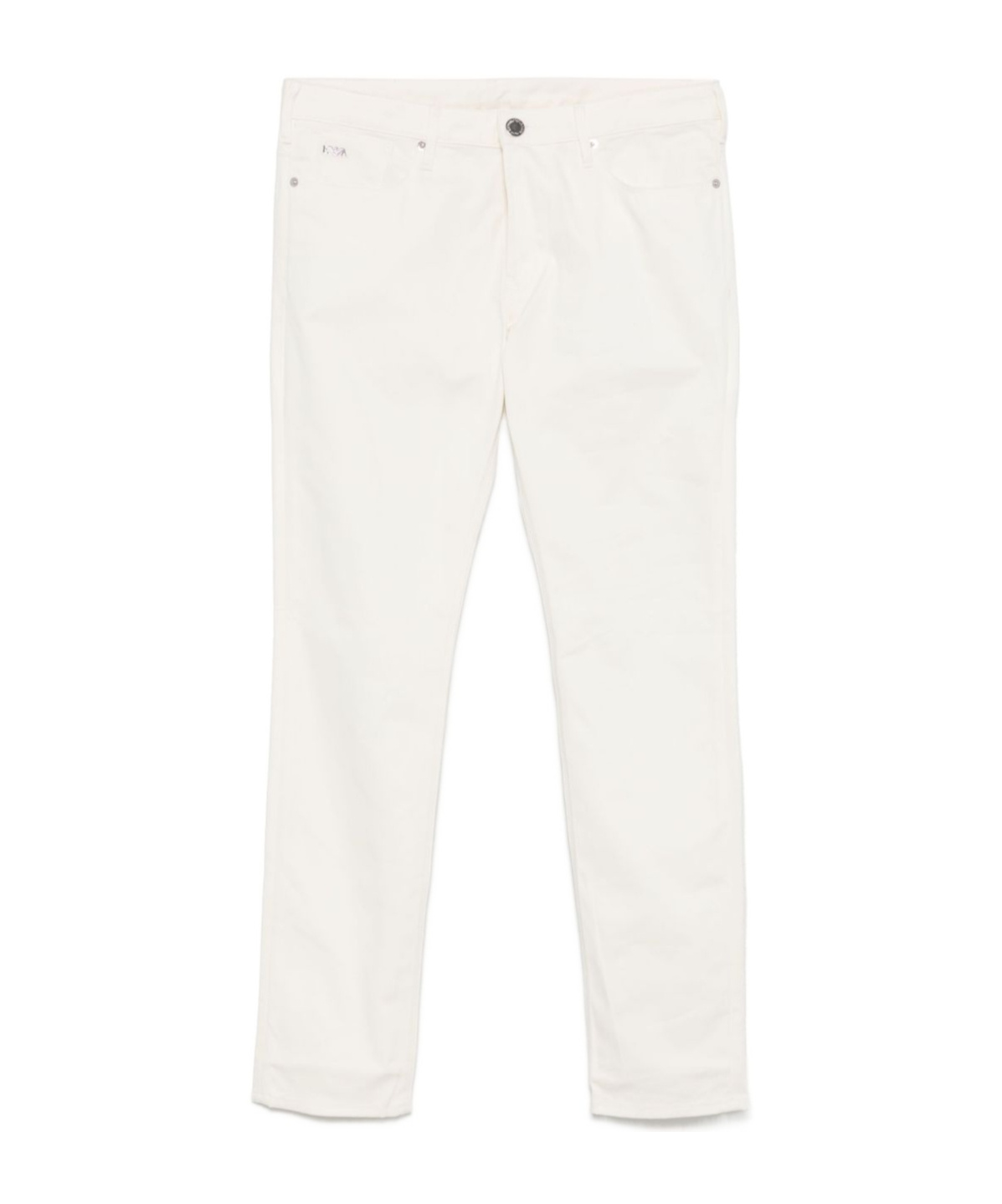 Emporio Armani Denim Cotton Jeans In White