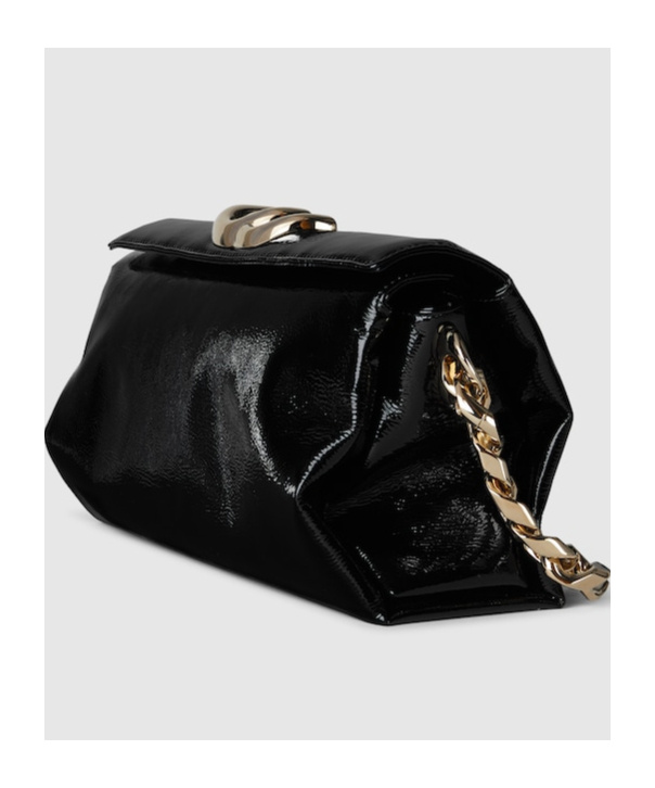 Gucci Small Double G Shoulder Bag In Black