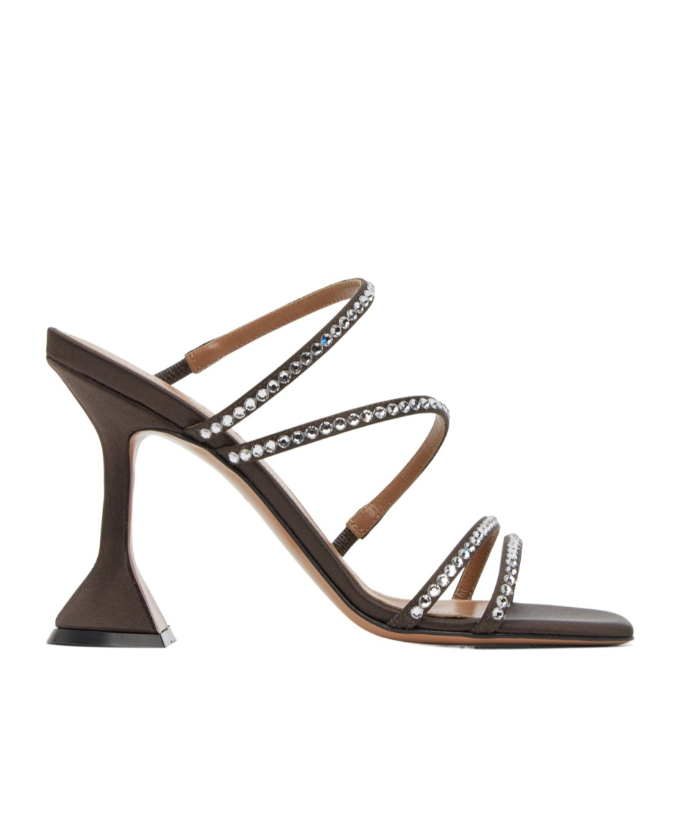 AMINA MUADDI NAIMA CRYSTAL HIGH-HEELED SANDALS
