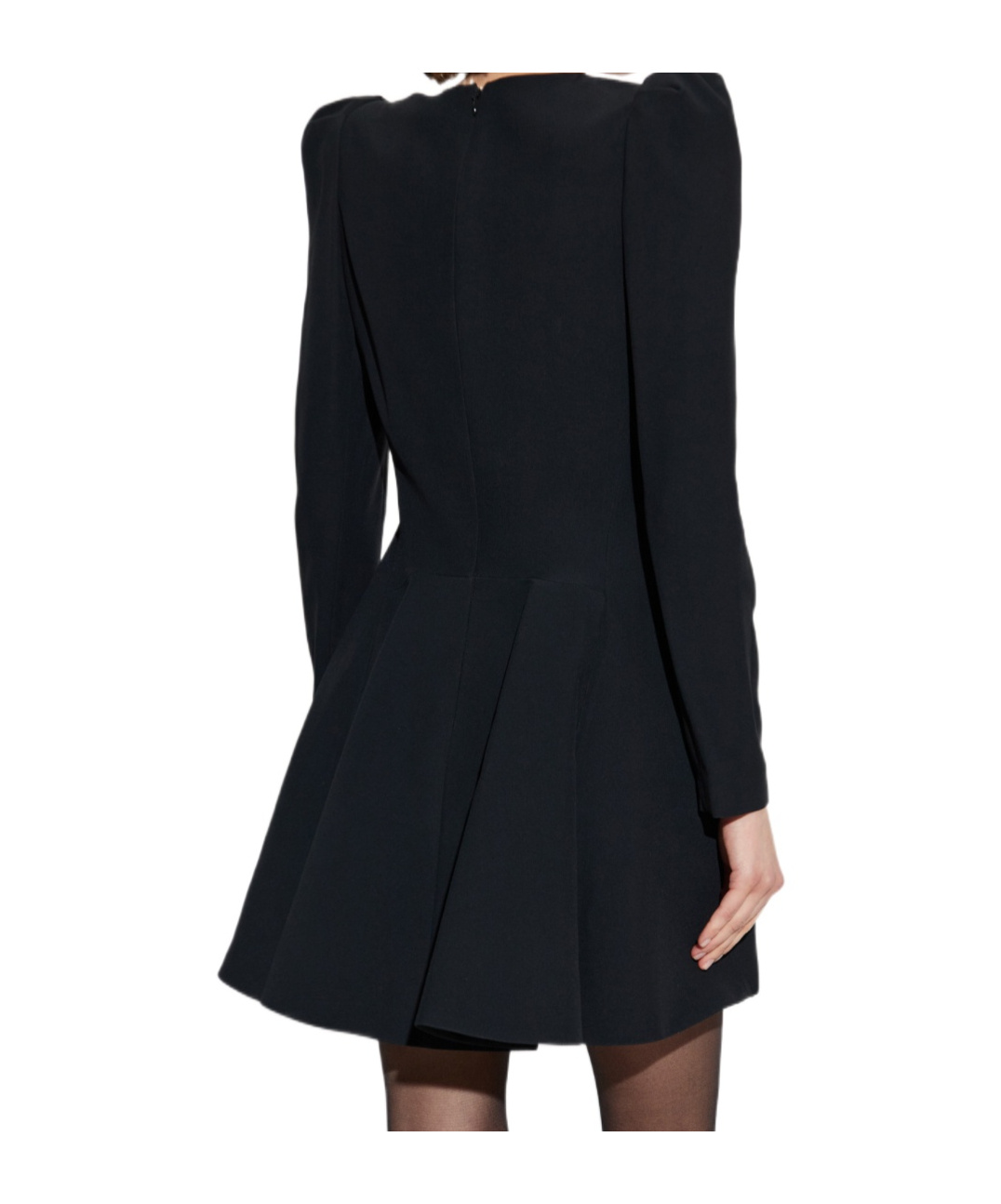 Alexander Mcqueen Long Sleeve Dress In Black