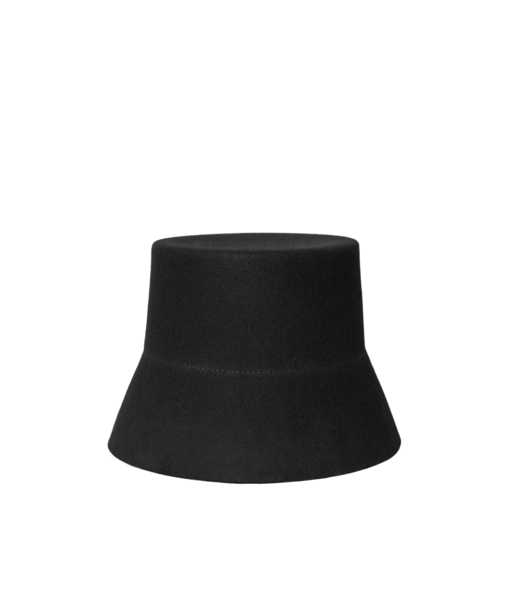 Celine Wool Lamp-shade Hat In Black