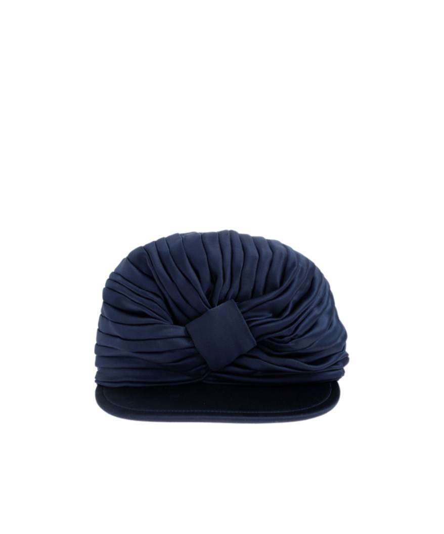 Dsquared2 Pleated Baseball Cap In Blue
