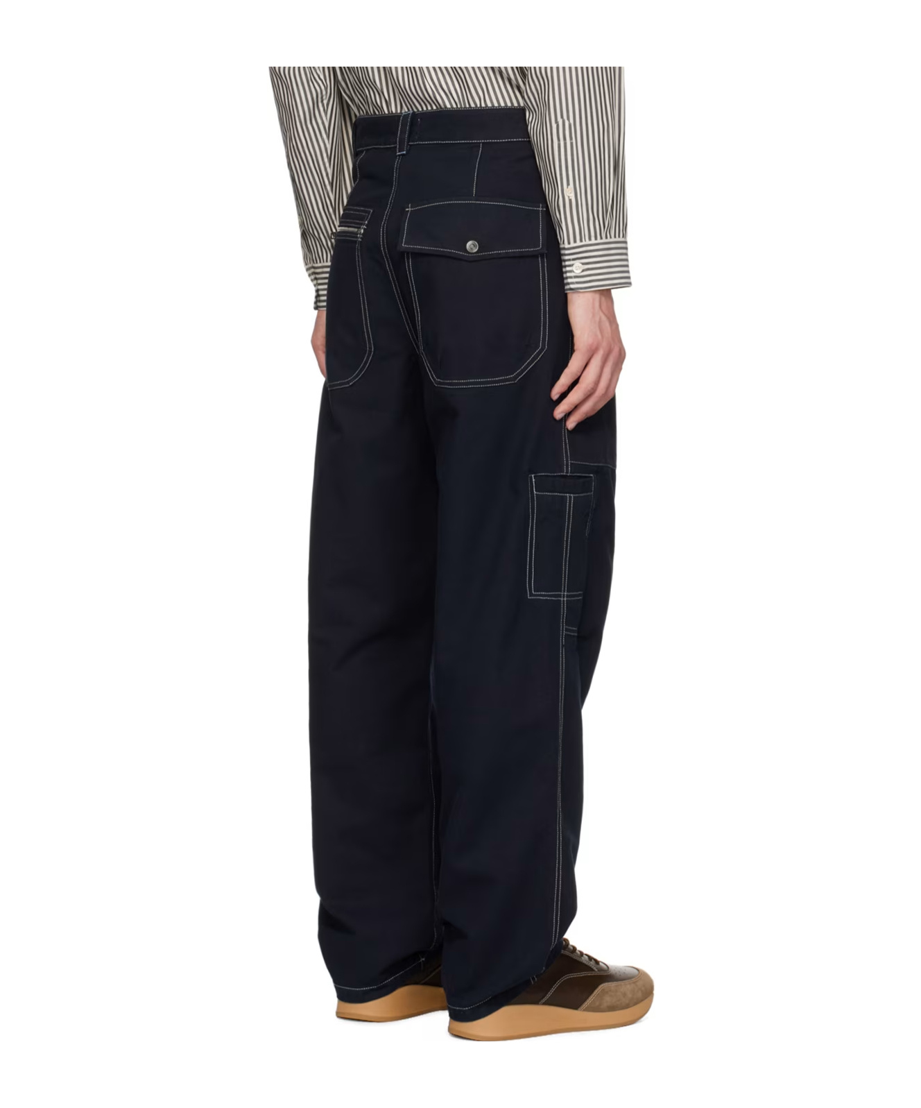Isabel Marant Navy Farker Trousers In Black