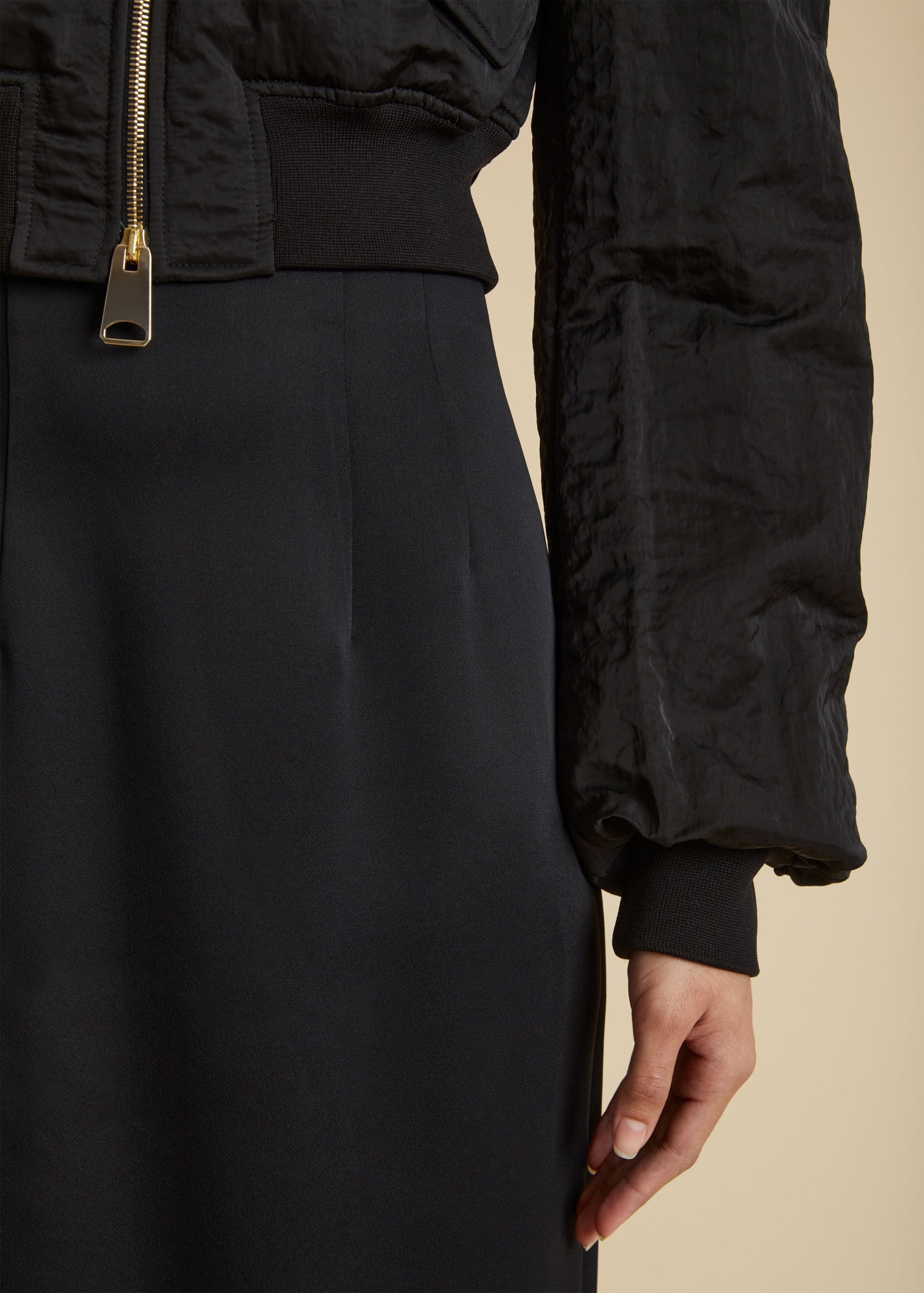Khaite Reggie Cropped Jacket In Black