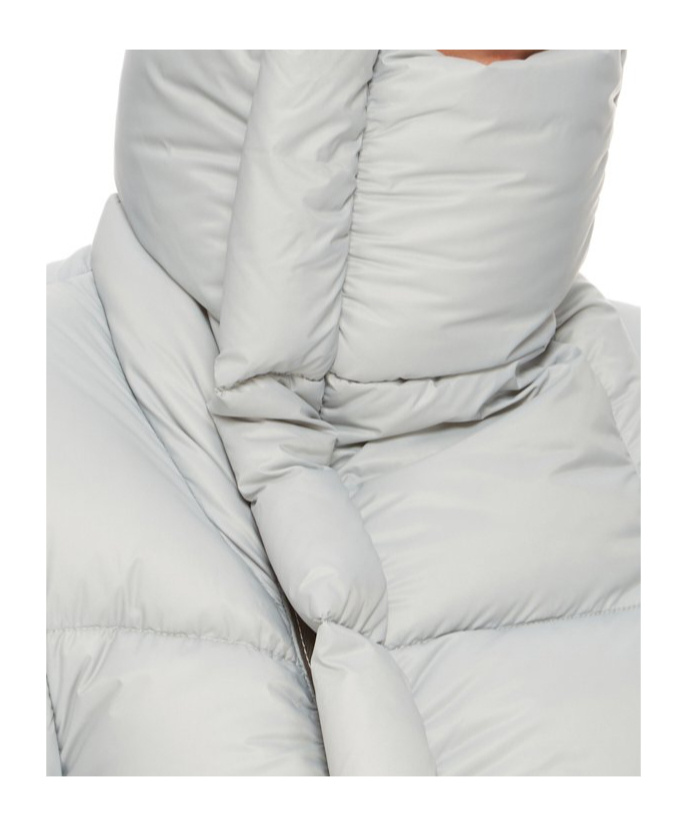 Rick Owens Blue Porterville Naska Down Jacket In Gray