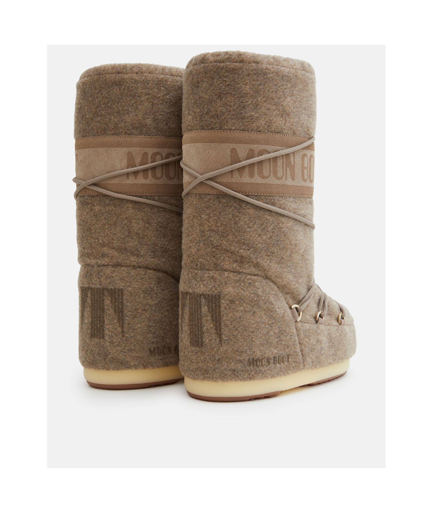 Moon Boot Icon Felt Boots In Brown