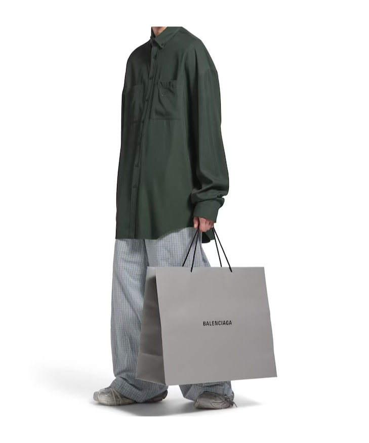 Balenciaga Utility Shirt In Green