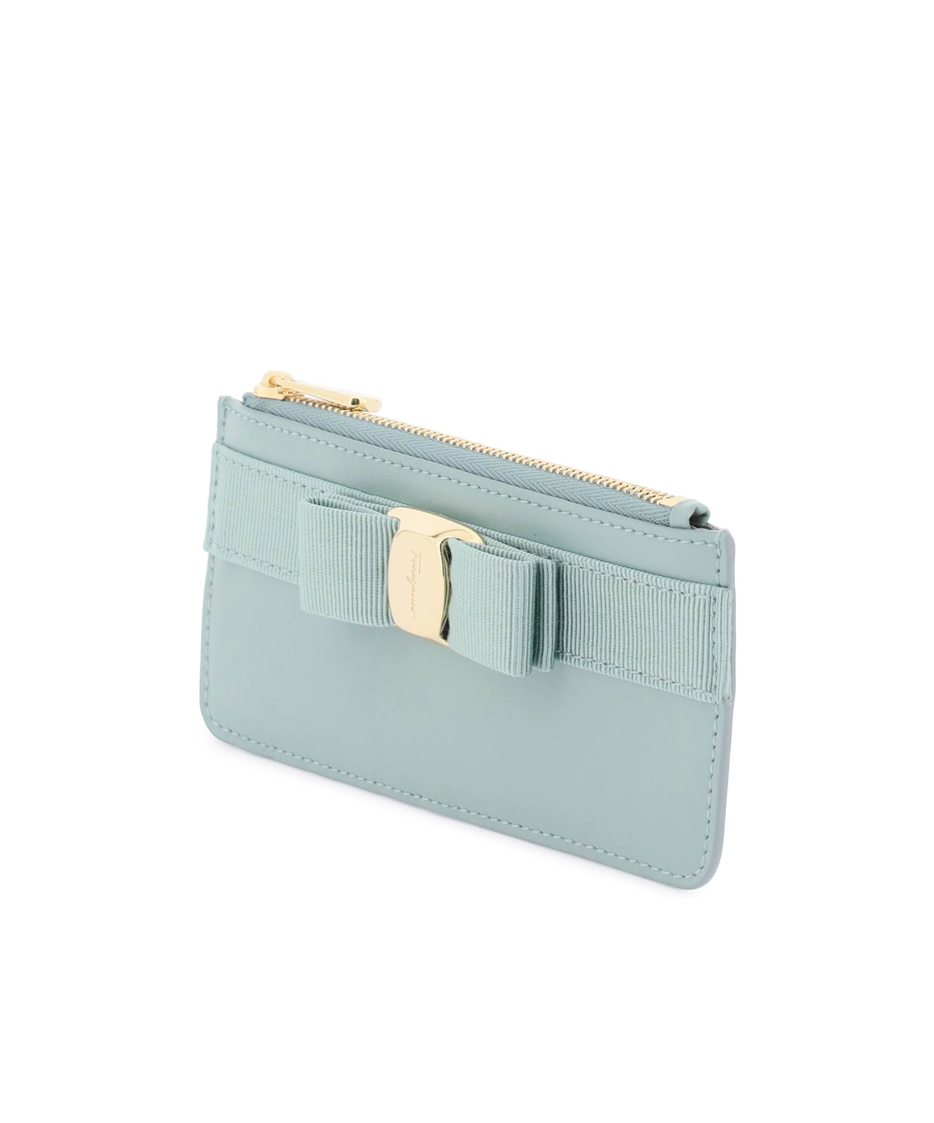 Ferragamo Logo Card Pack In Green