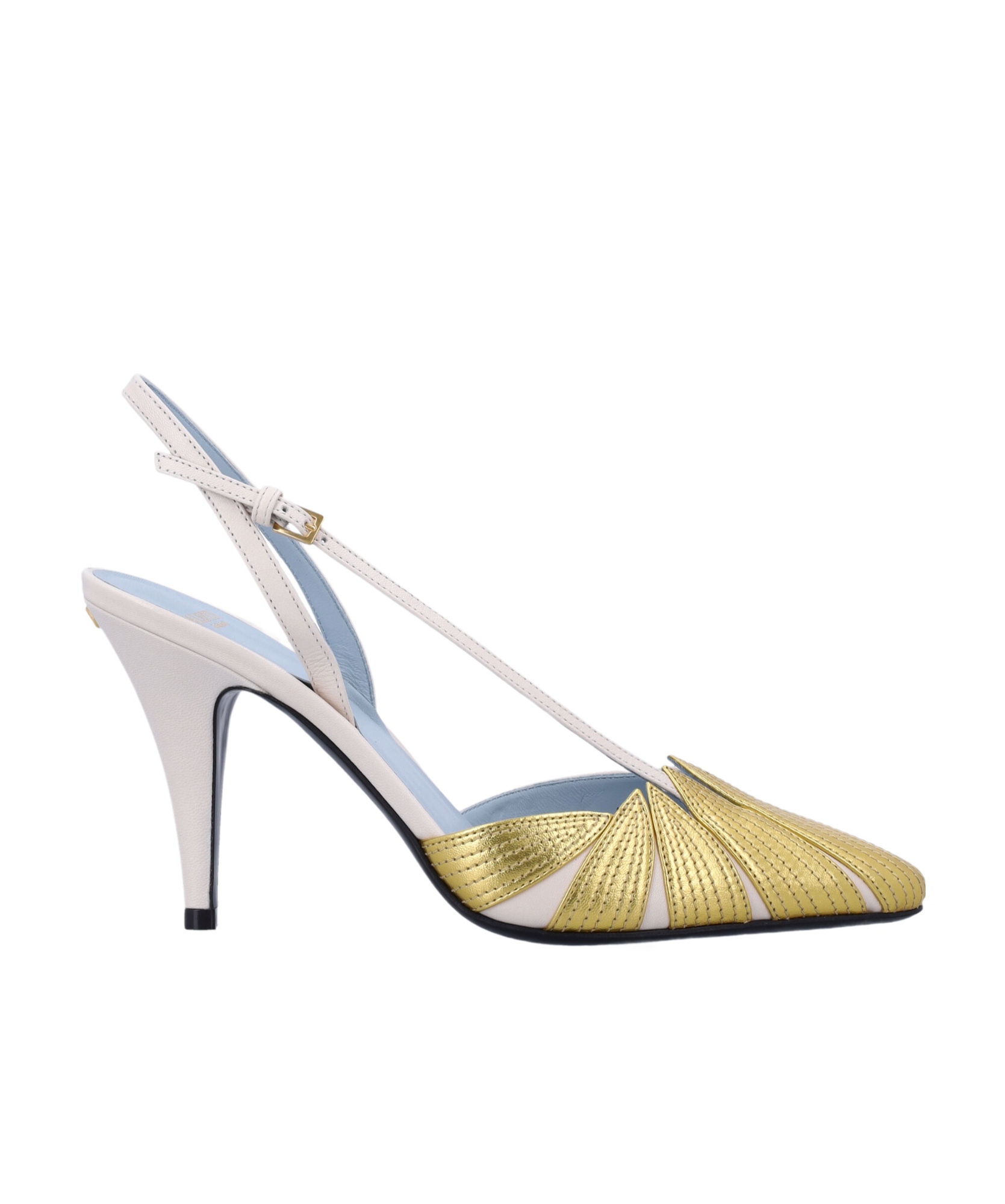 Valentino Folifoliage Sling Back Pumps In Multicolor