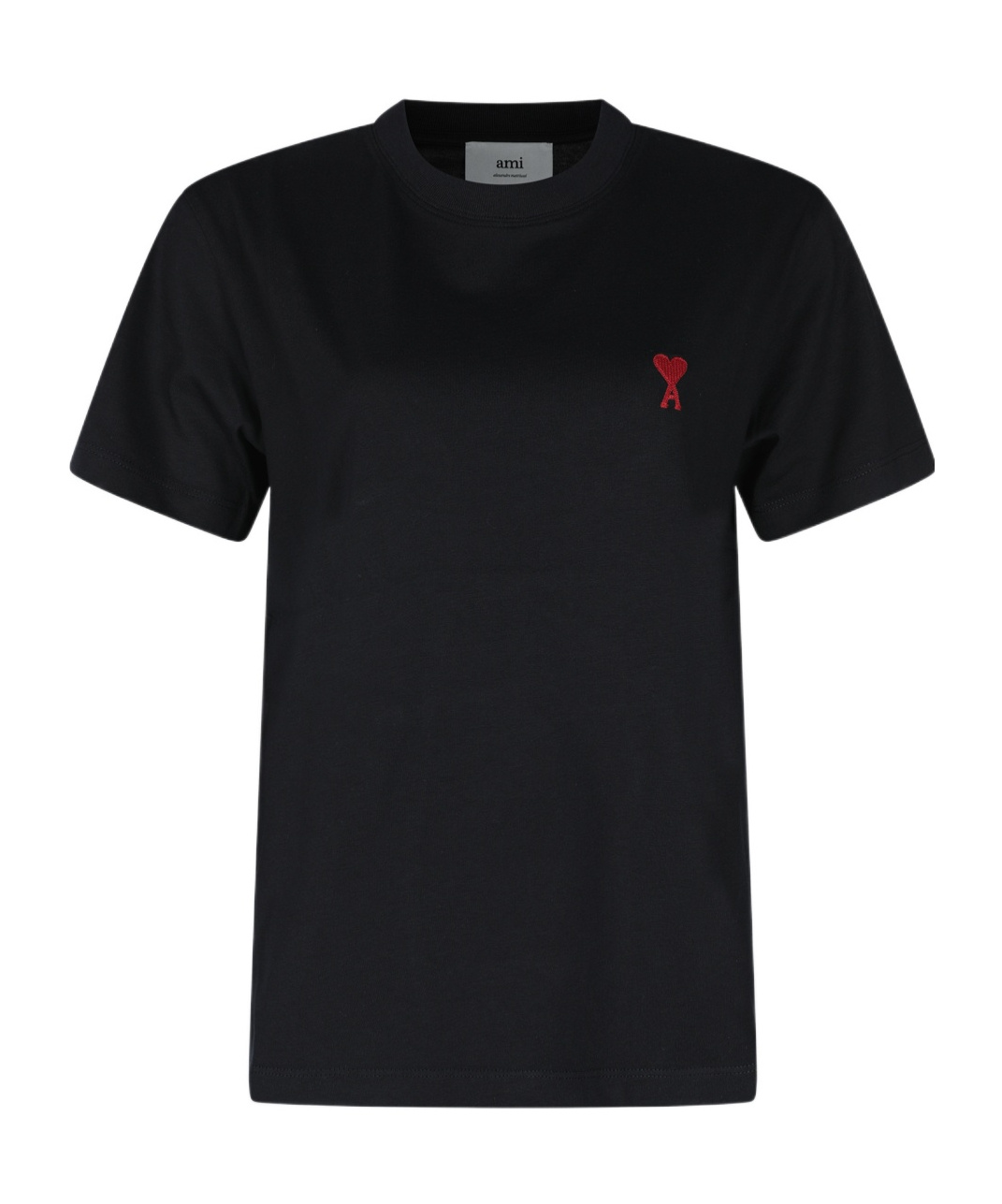 Ami Alexandre Mattiussi Ami Paris Ami De Coeur T-shirt In Organic Cotton In Black