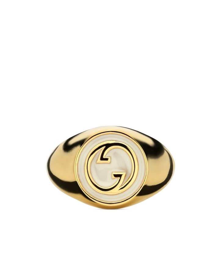 Gucci Blondie Enamel Ring In Yellow