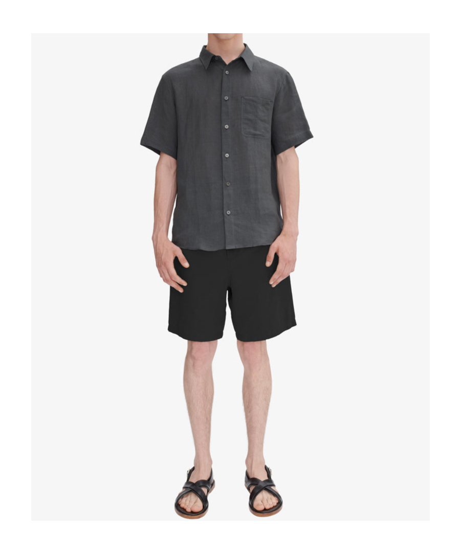 Apc A.p.c. Elasticated Waistband Bermuda Shorts In Black