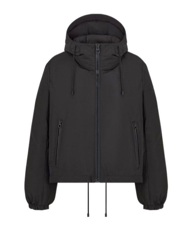 Dior Long-sleeved Hooded Cotton Suit In Black
