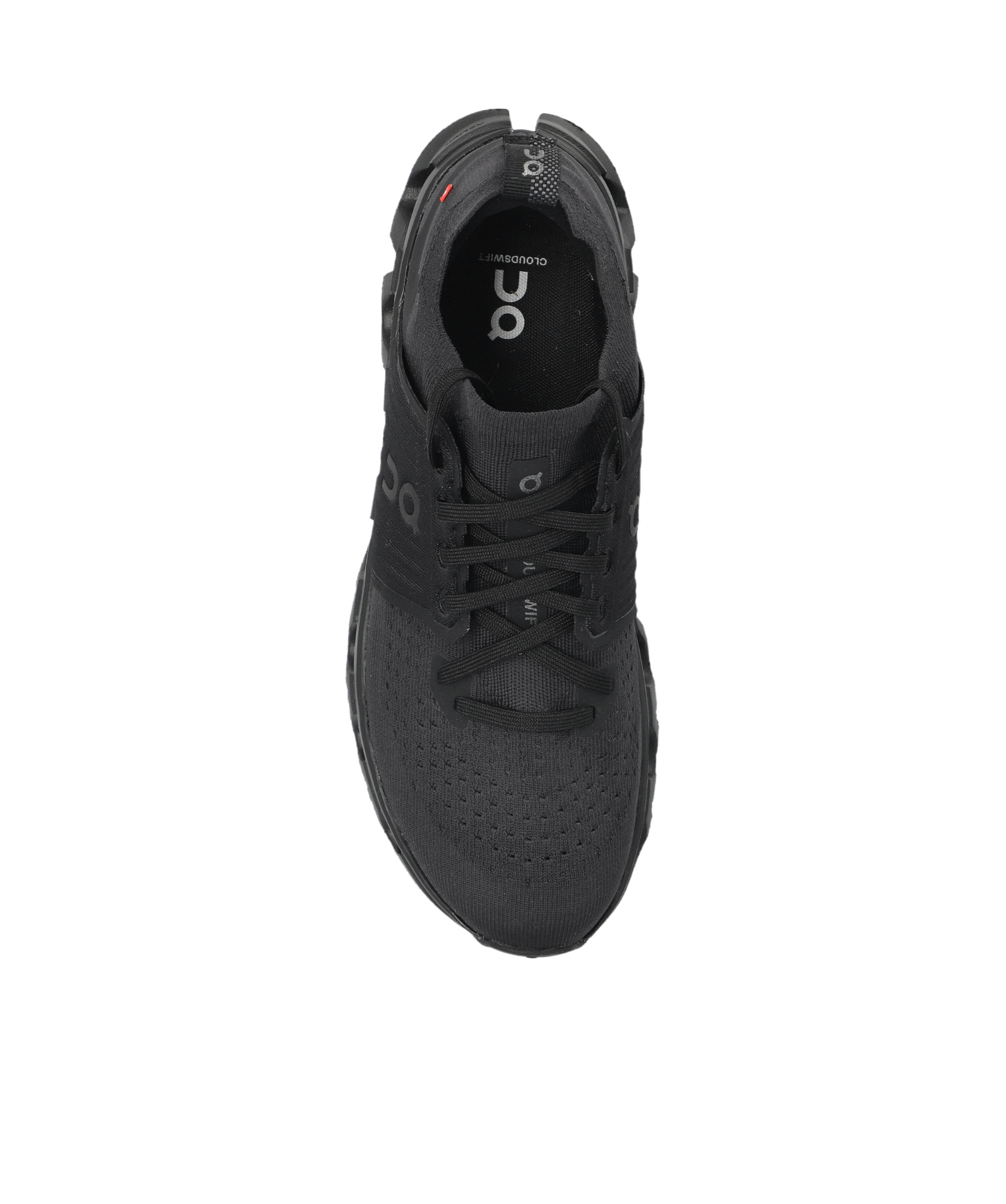 On Running Round Toe Low-top Sneakers In Black